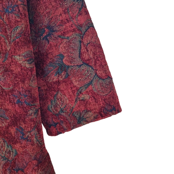 Vintage 90's Tapestry Coat Chicos Boho Indie Size 2 - Picture 5 of 13